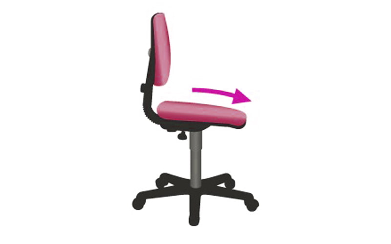 قابلیت شیب دار کردن صندلی ارگونومیک